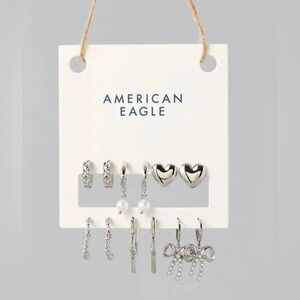 American Eagle Outfitters Silver Earrings Set